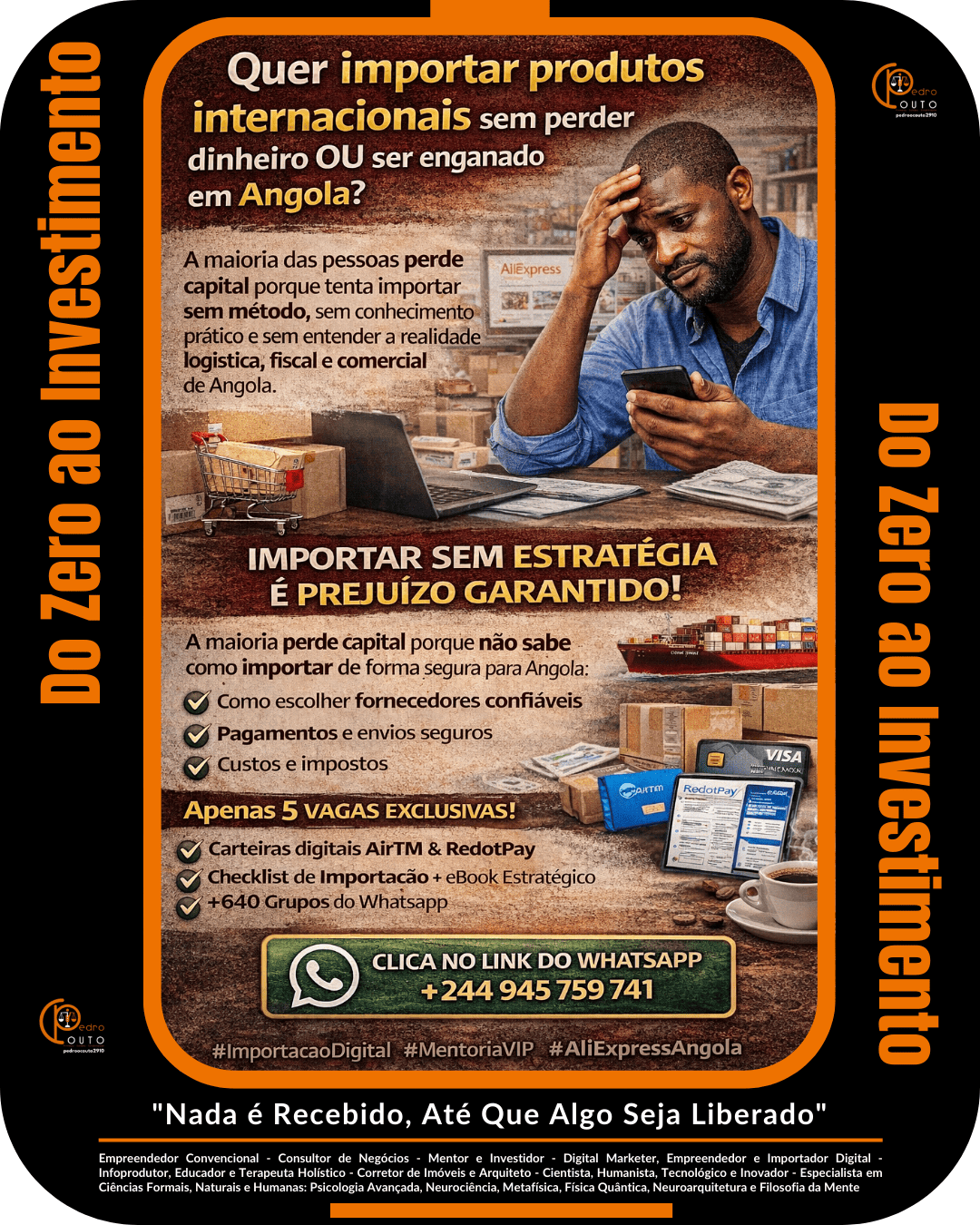 Mentoria VIP de Importação Digital em Angola 2026 | Aprenda a Importar com Segurança, Vender com Estratégia e Lucrar